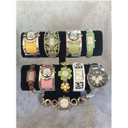 GROUP OF 10 NEW WATCHES  *need new watch batteries