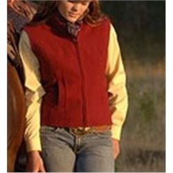 WYOMING TRADERS XXL 100% VIRGIN WOOL RED WESTERN VEST