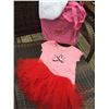 Image 1 : PINK SHIRT WITH COWBOY BOOT DESIGN/24 MOS/ RED TUTU-WHITE TODDLER FASHION HAT /COWGIRL FINESSE TOTE 