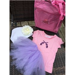 PINK SHIRT WITH DOUBLE PISTOL DESIGN/3T/ LILAC PURPLE TUTU/WHITE TODDLER FASHION HAT /COWGIRL FINESS