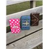 Image 1 : GROUP OF 3 DISCOUNT WALLETS/PINK, BLUE(DAMAGED),BROWN