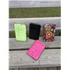 Image 1 : GROUP OF 4 DISCOUNT WALLETS/PINK, BROWN, BLACK, GREEN(DAMAGED)