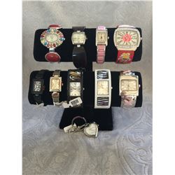 GROUP OF 10 NEW WATCHES  *need new watch batteries