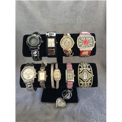 GROUP OF 10 NEW WATCHES  *need new watch batteries