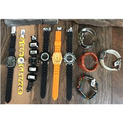 GROUP OF 10 NEW WATCHES  *need new watch batteries