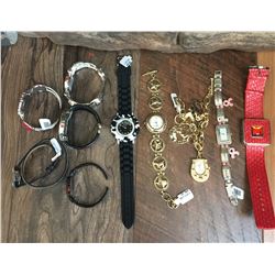 GROUP OF 10 NEW WATCHES  *need new watch batteries