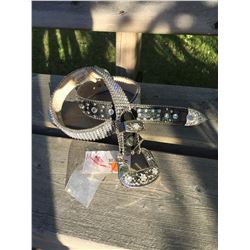 KIDS BLING LEATHER BELT