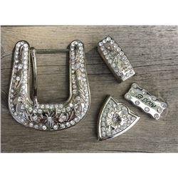 WESTERN BLING BUCKLE SET