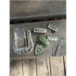 WESTERN BLING BUCKLE SET