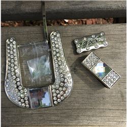 WESTERN BLING BUCKLE SET
