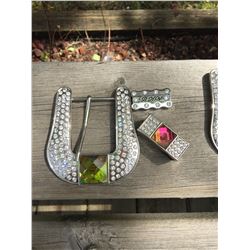 WESTERN BLING BUCKLE SET