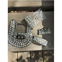 WESTERN BLING BUCKLE SET