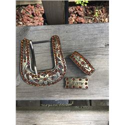 WESTERN BLING BUCKLE SET