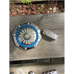 WESTERN BLING BUCKLE SET