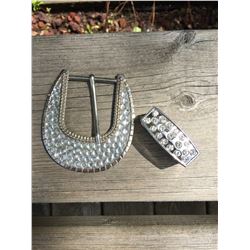 WESTERN BLING BUCKLE SET