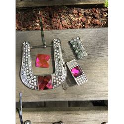 WESTERN BLING BUCKLE SET