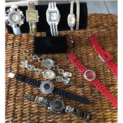 GROUP OF 10 NEW WATCHES  *need new watch batteries