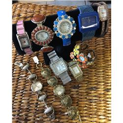 GROUP OF 10 NEW WATCHES  *need new watch batteries