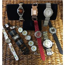 GROUP OF 10 NEW WATCHES  *need new watch batteries