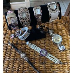 GROUP OF 10 NEW WATCHES  *need new watch batteries