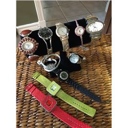 GROUP OF 10 NEW WATCHES  *need new watch batteries