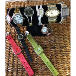GROUP OF 10 NEW WATCHES  *need new watch batteries