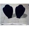Image 1 : Two Black Velvet Necklace Display Stand