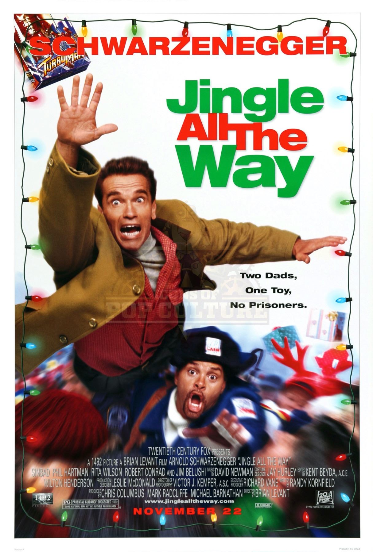 Jingle All The Way Turboman Cereal Box A175