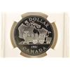 Image 1 : 1981 CANADA SILVER DOLLAR TRAN-CANADA RAILWAY