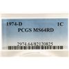 Image 3 : 1974-D LINCOLN CENT PCGS MS64RD