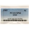 Image 3 : 1965 SMS JEFFERSON NICKEL PCGS SP66
