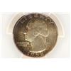 Image 1 : 1958 WASHINGTON SILVER QUARTER PCGS MS66 TONED