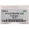 Image 3 : 1999-S SILVER GEORGIA QUARTER PCGS PR69 DCAM