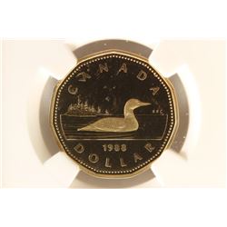 1988 CANADA $1 LOON NGC PF69 ULTRA CAMEO