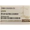 Image 3 : 1988 CANADA $1 LOON NGC PF69 ULTRA CAMEO