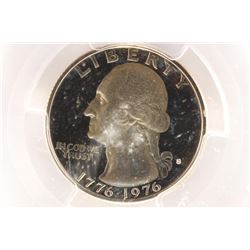 1976-S WASHINGTON QUARTER PCGS PR69 DCAM