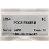 Image 3 : 1964 LINCOLN CENT PCGS PR68RD