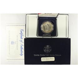 1991-S USO PROOF SILVER DOLLAR