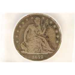 1877-S SEATED LIBERTY HALF DOLLAR ICG GO6 DETAILS