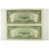 Image 2 : 1953 $5 SILVER CERTIFICATE & 1963 $5 US NOTE