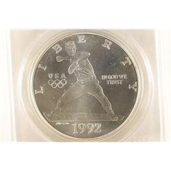 1992-D OLYMPIC COMMEMORATIVE SILVER DOLLAR PCGS