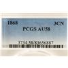 Image 3 : 1868 THREE CENT PIECE (NICKEL) PCGS AU58
