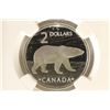 Image 1 : 2004 CANADA SILVER $2 PROUD POLAR BEAR NGC PF69