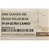 Image 3 : 2004 CANADA SILVER $2 PROUD POLAR BEAR NGC PF69