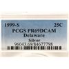 Image 3 : 1999-S SILVER DELAWARE QUARTER PCGS PR69 DCAM