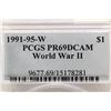 Image 3 : 1991-95-W WWII COMMEMORATIVE SILVER DOLLAR PCGS