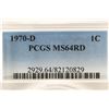 Image 3 : 1970-D LINCOLN CENT PCGS MS64RD