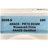 Image 3 : 2005-S ROOSEVELT DIME ANACS PR70 DCAM