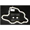 Image 1 : FRESH WATER PEARL NECKLACE & EARRING SET