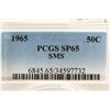 Image 3 : 1965 SMS 40% SILVER JOHN F. KENNEDY HALF PCGS SP65